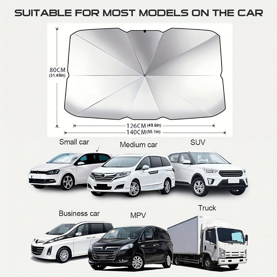 2025 Foldable Anti-UV Windshield Sunshade