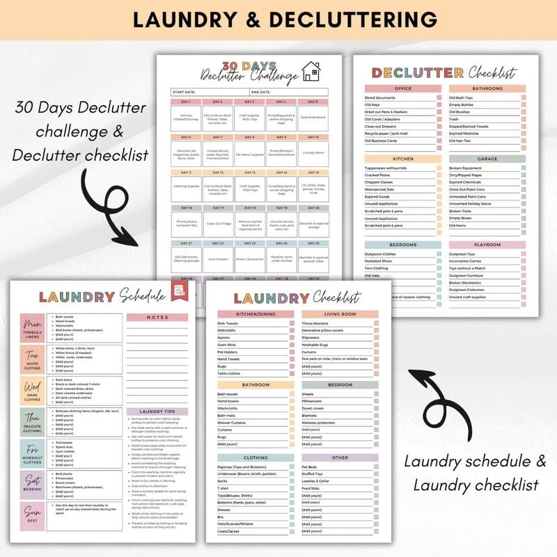 ADHD Cleaning Planner Bundle