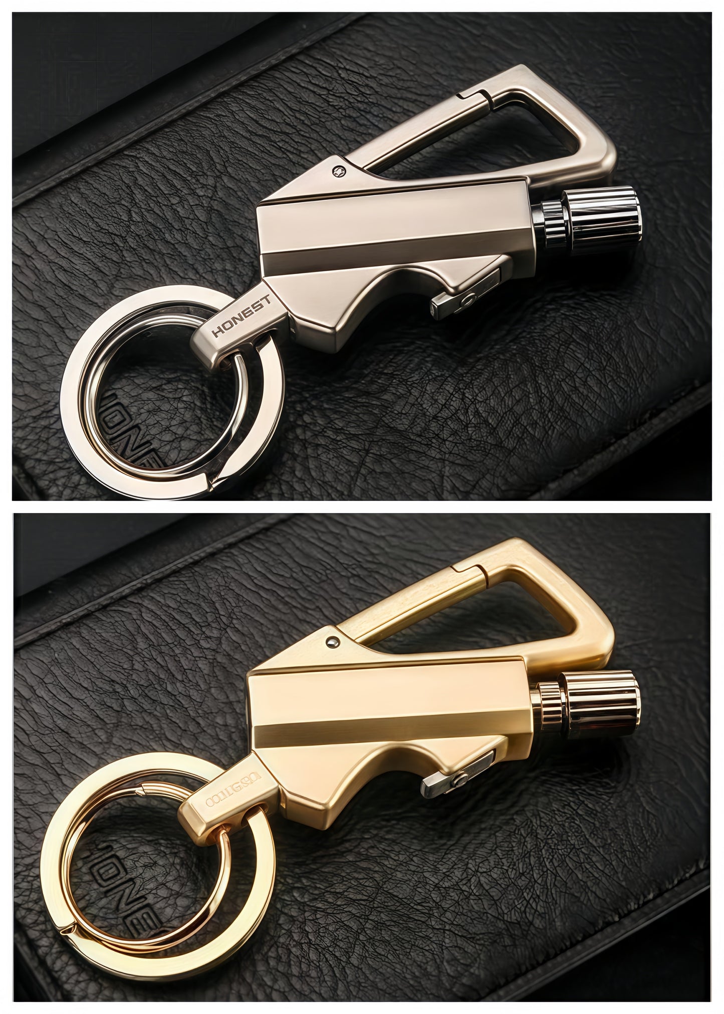 Permanent Match Infinity Lighter with Multitool Keychain Bottle Opener