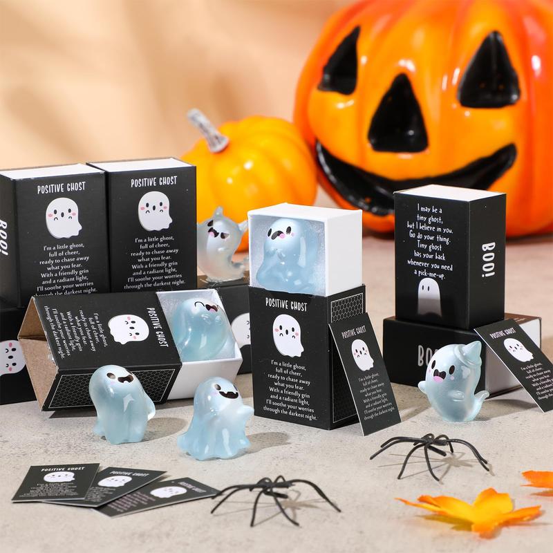 🎃Halloween Sale 👻Glow in the Dark Mini Ghost Figures with Box(set of 36)
