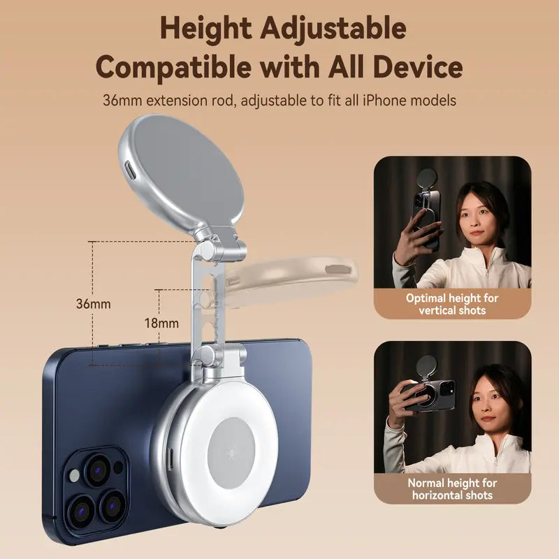 š„ 3-in-1 Magnetic Beauty Selfie Light for Phones