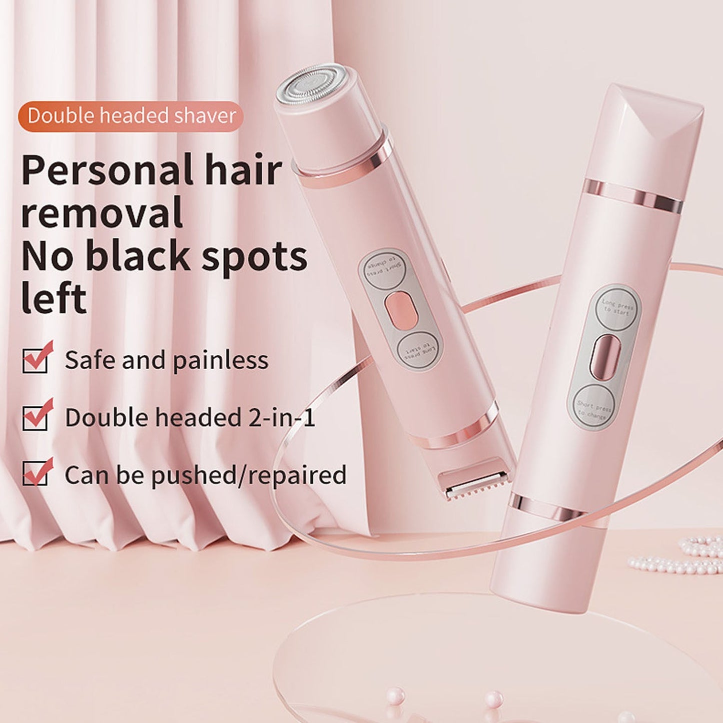 ⏰2-in-1 Electric Bikini Trimmer for Women