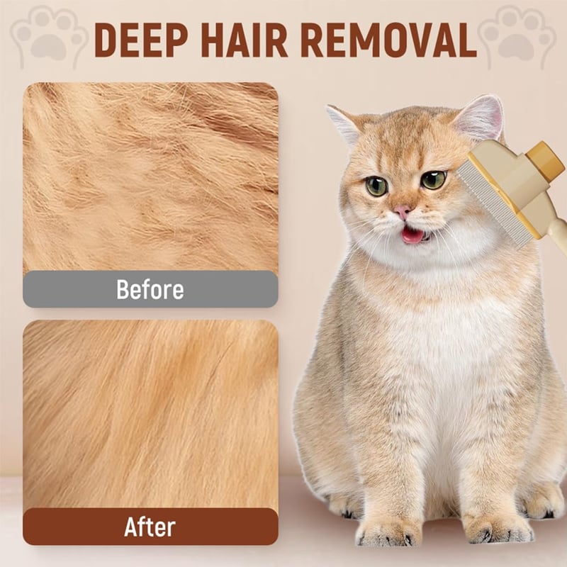 š„Self-cleaning Pet Flea Comb Grooming Brush