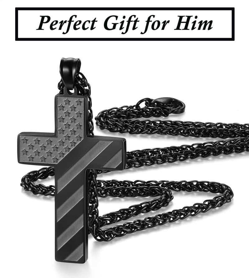 ✨Flag Cross Necklace,Best Gifts