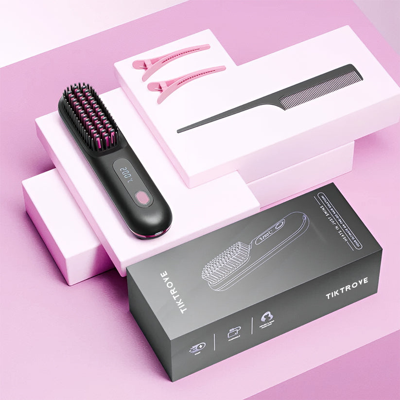 Portable Straightener Brush - GoBrush PRO