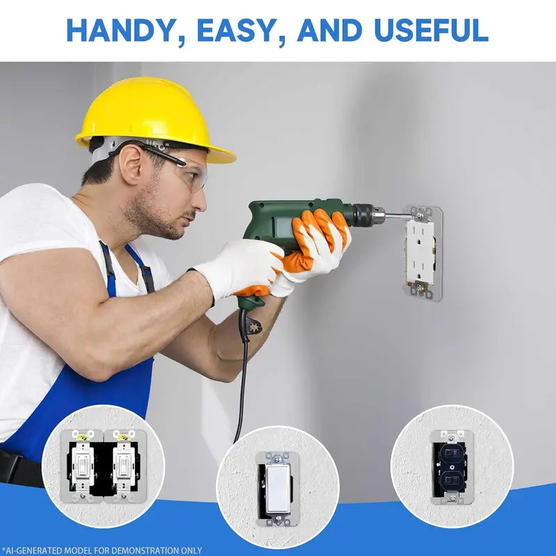 Outlet spacer installation structure