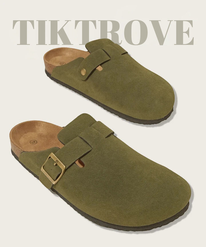 Genuine Suede Clogs by Tiktrove