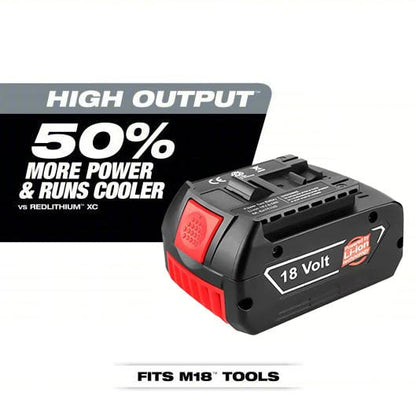 48-11-1865 M18 XC6.0 6AH RedLithium High Output Cordless Power Tool Batteries for M18 Systems