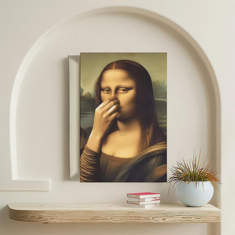 🎄🎅Mona Lisa Bathroom Wall Art Decoration