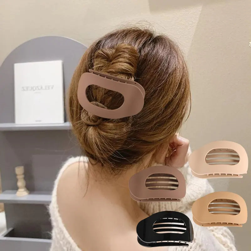 Effortless Style, Flawless Hold: No-Crease Matte Hair Clips(4-Piece Set)