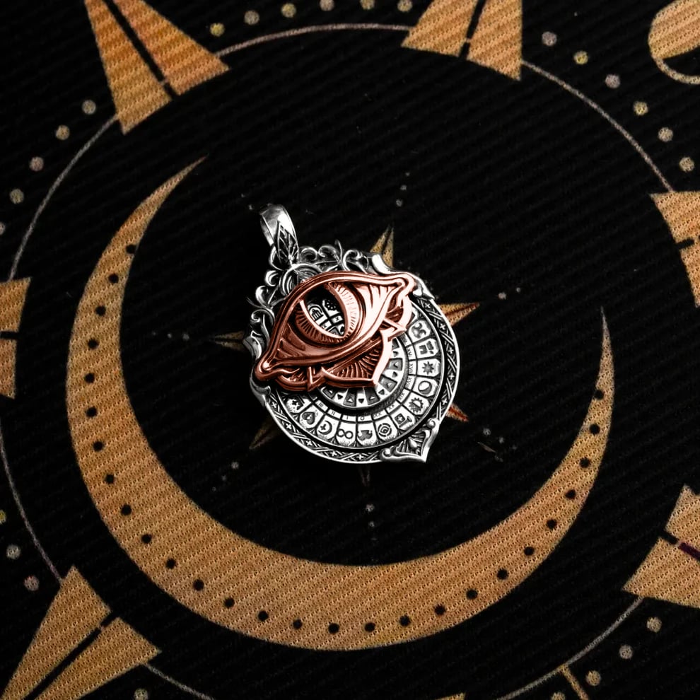 🔥👁️‍🗨️Handmade Tarot Vision Pendant: Connect to Cosmic Wisdom Anytime(✨Comes with instruction manual)