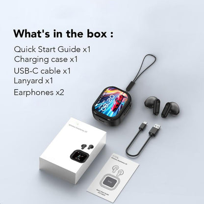 ⏰🔥 Bluetooth 6.0 Earphones LED Display High Fidelity Waterproof Wireless Earphones