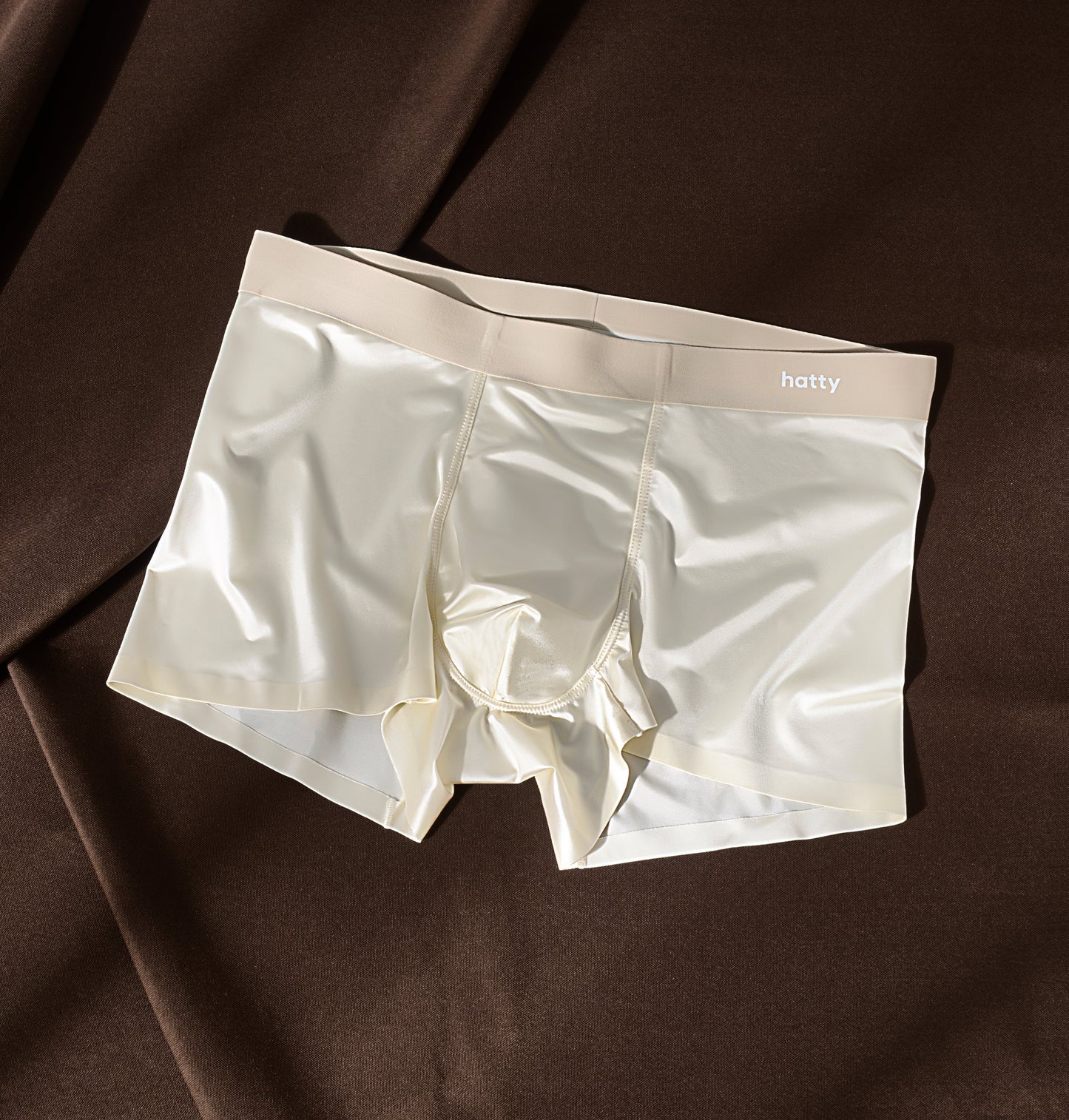 Elegant Silk Men's Ice Silk Underwear Mulberry Silk Antimicrobial Men's Boxer Briefs
