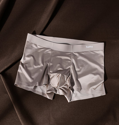 Elegant Silk Men's Ice Silk Underwear Mulberry Silk Antimicrobial Men's Boxer Briefs