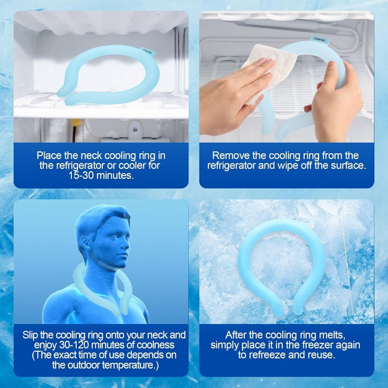 Reusable Cooling Neck Ring – Long-Lasting Sweat-Free Relief