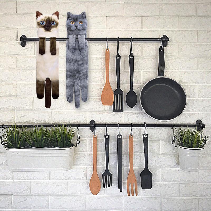 🎁 Early Christmas Sale🎅 Funny Cat Hand Towels