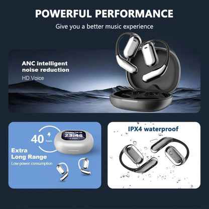 🔥⏰True Powerful Bluetooth 5.4 Open Ear Earbuds, IPX5 Waterproof