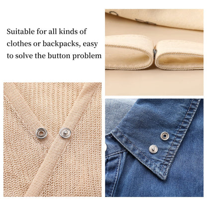 ✨100 pcs Invisible Colored Metal Buckle & Manual Pressure Pliers Kit