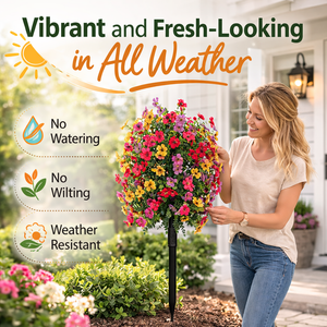 💐No-Fade Outdoor Hanging Flowers🌸☀️– Effortless Beauty