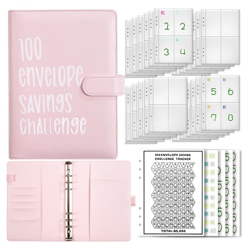 🔥🤑✉️100 Envelope Savings Challenge Book