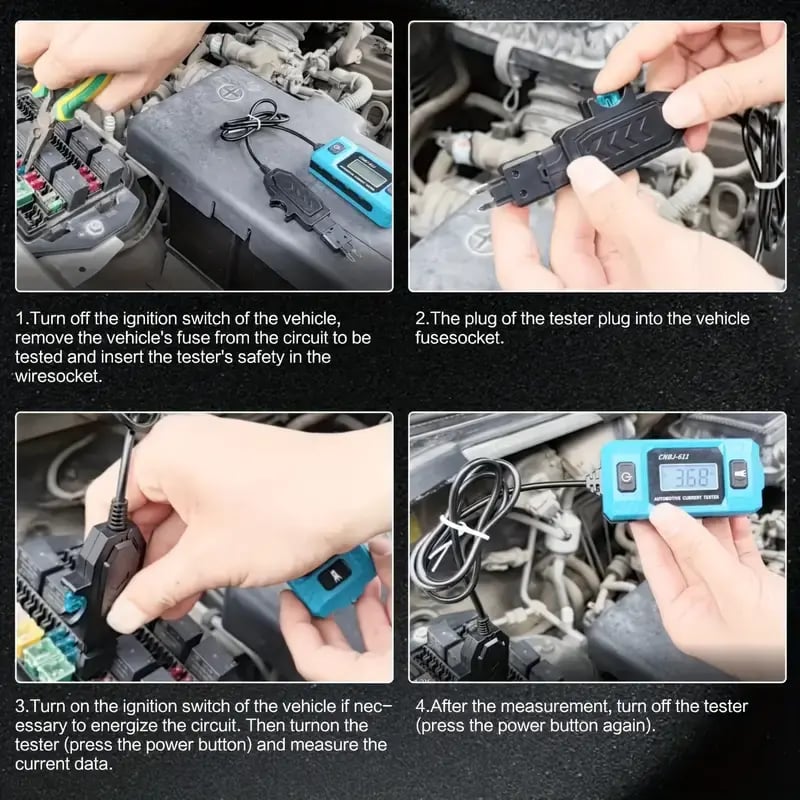 🔥🚗✨Automotive circuit fault probe tester