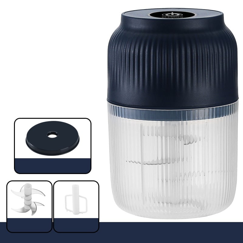Blue 320ml PP cup with six-blade Cyclone (with whisk)