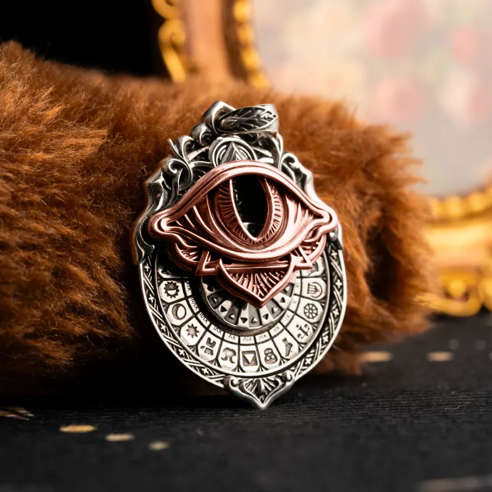 🔥👁️‍🗨️Handmade Tarot Vision Pendant: Connect to Cosmic Wisdom Anytime(✨Comes with instruction manual)