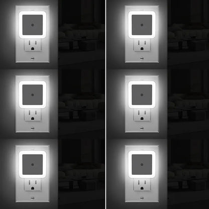 🔥Night Lights Plug into Wall 6-Pack, Plug in Night Light, Dusk to Dawn Nightlight Led Night Lights✨