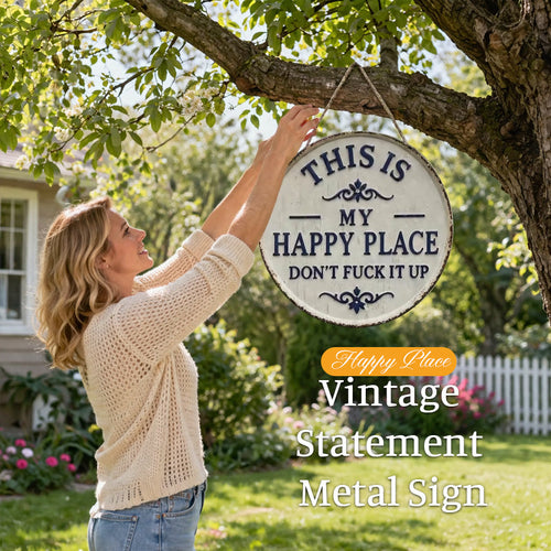 “This Is My Happy Place” Door Sign