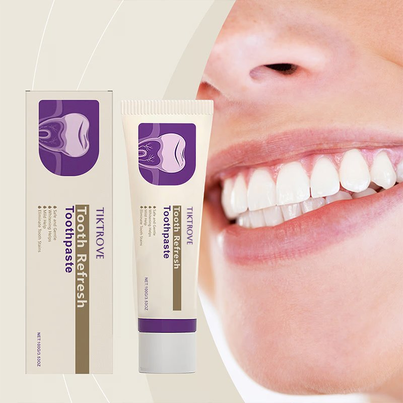 Tiktrove Toothpaste, Fresh Breath, Natural Ingredients, Gentle Care