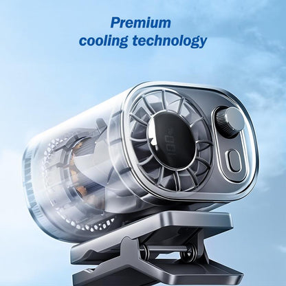 ❄ Car Clip On Fan with LED Display - 360°Rotation❄