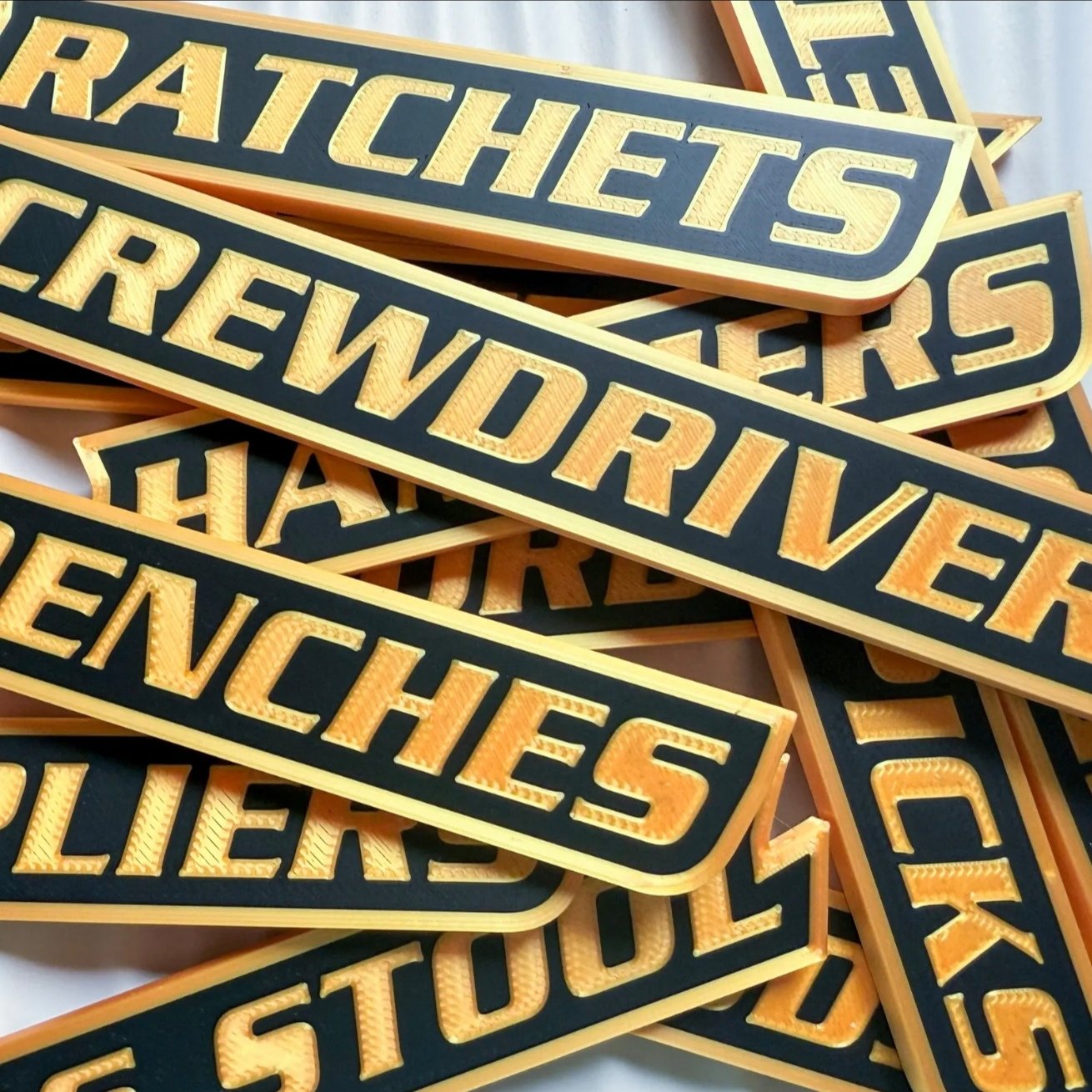 🔥12 Pack of  Magnetic Toolbox Labels🔩