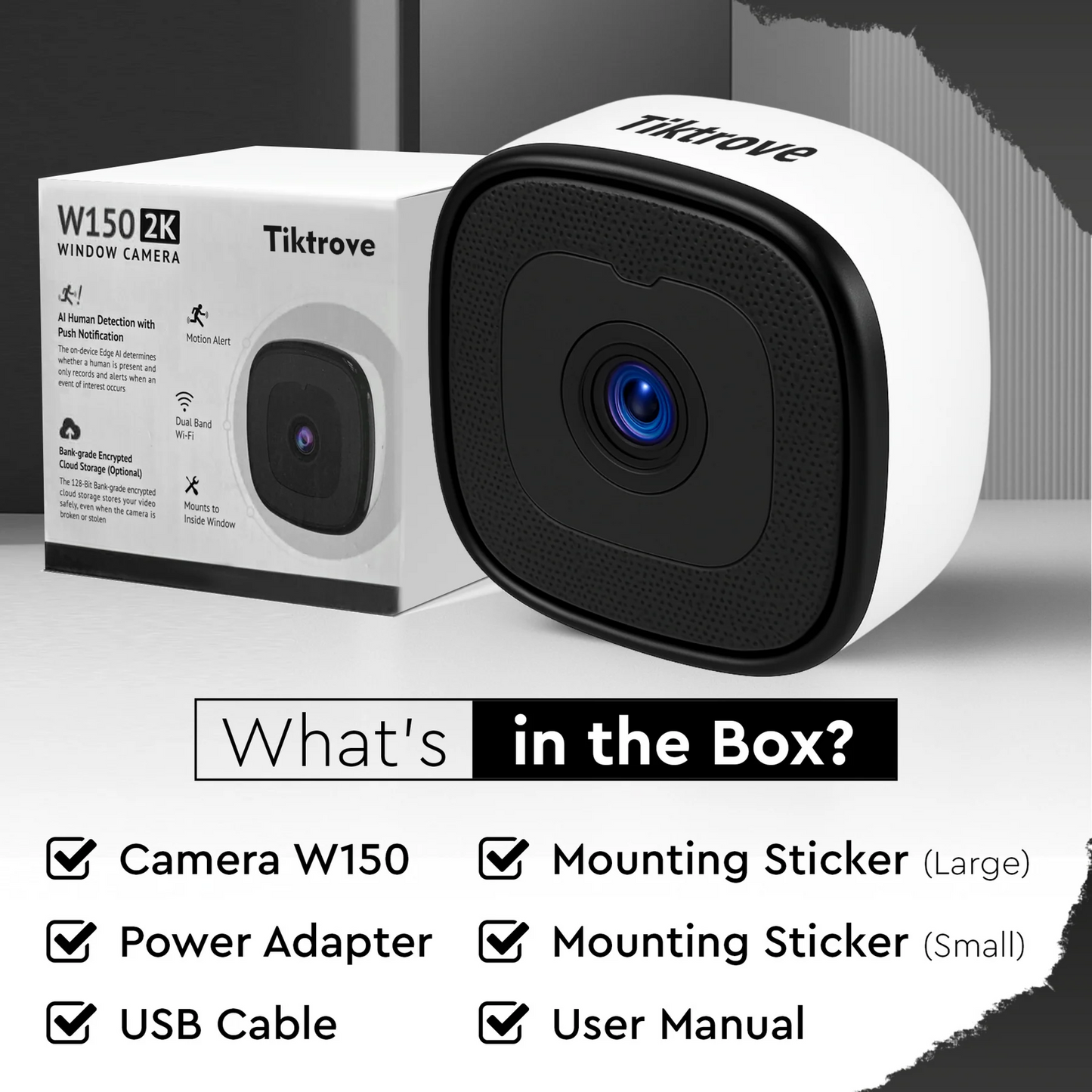Tiktrove 3MP W150 Window Camera