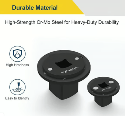 ✨2025 Low Profile Impact Socket Adapter Set – Industrial Drive Ratchet & Wrench Adapter Set for Tight Spaces