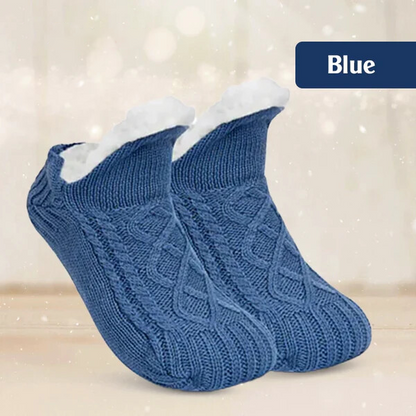 TIKTROVE - Fleece-Lined Non-Slip Thermal Slippers Socks