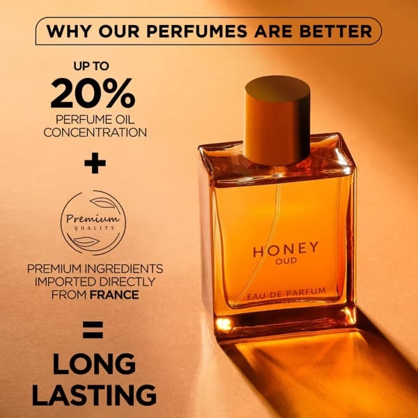 Organic Luxury Honey Oud Unisex Eau De Perfume (100ml)