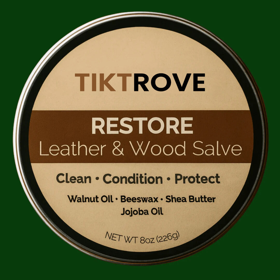 Tiktrove Restore - Professional Leather & Wood Conditioning Salve