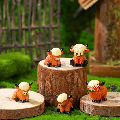 🐂🥚Easter Egg Hunt Alternative: Mini Highland Cow Figurines for Hide & Seek 💕