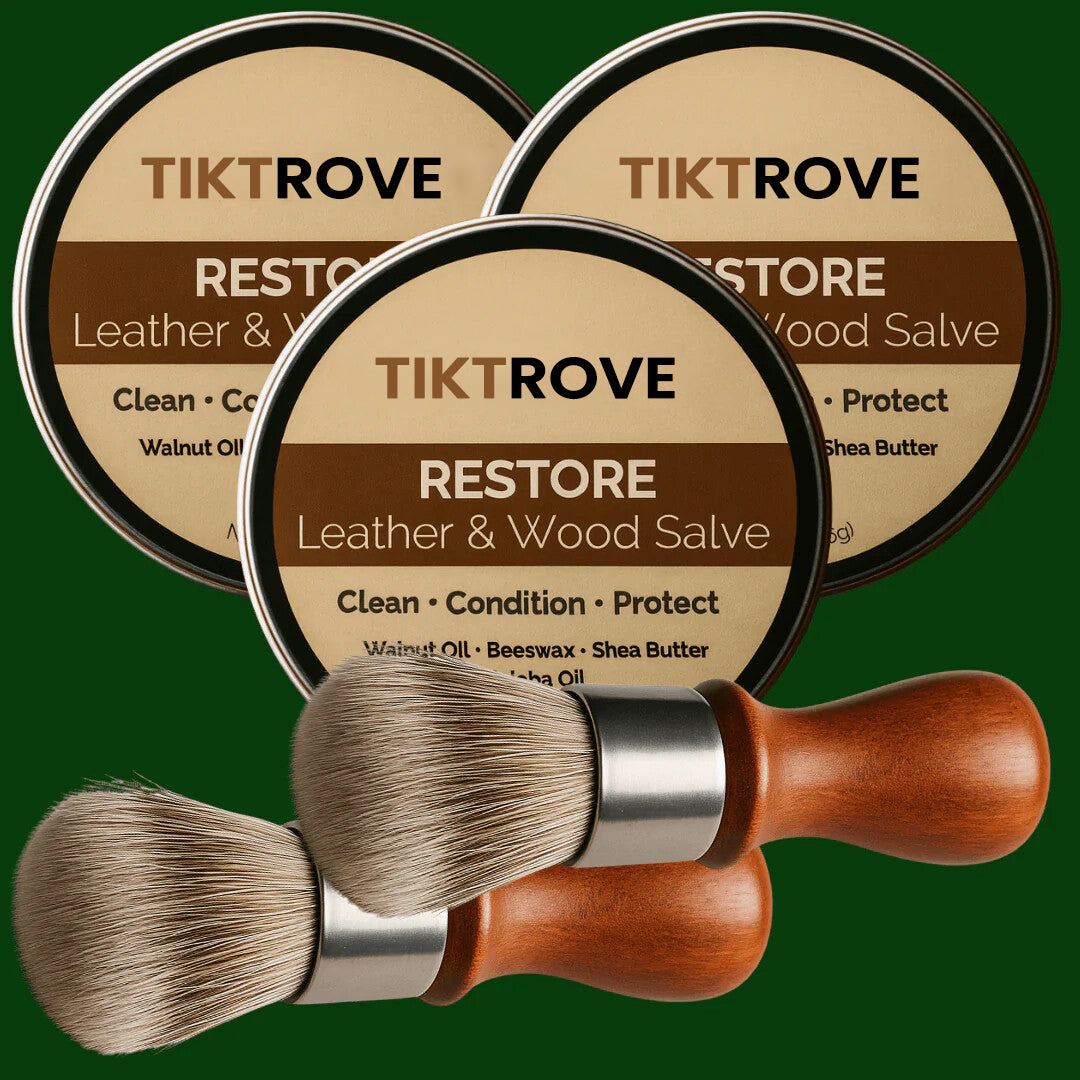 Tiktrove Restore - Professional Leather & Wood Conditioning Salve