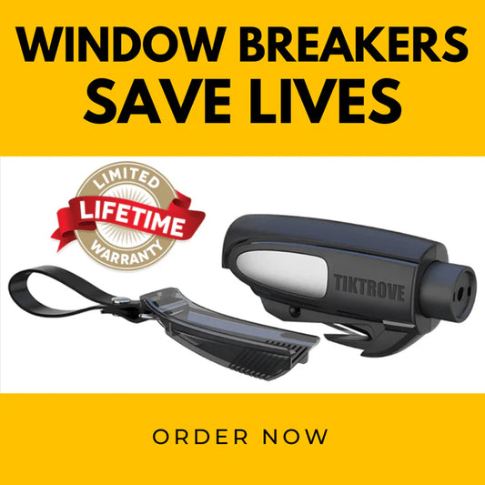 2-in-1 Emergency Window Breaker & Seatbelt Cutter