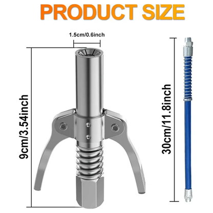 Double Handle High Pressure Quick Release Grease Coupler