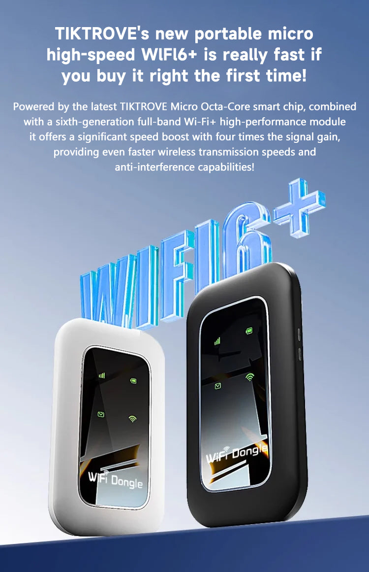 🔥Hot Sale🔥[Power on and use, free for life] All-network portable wifi