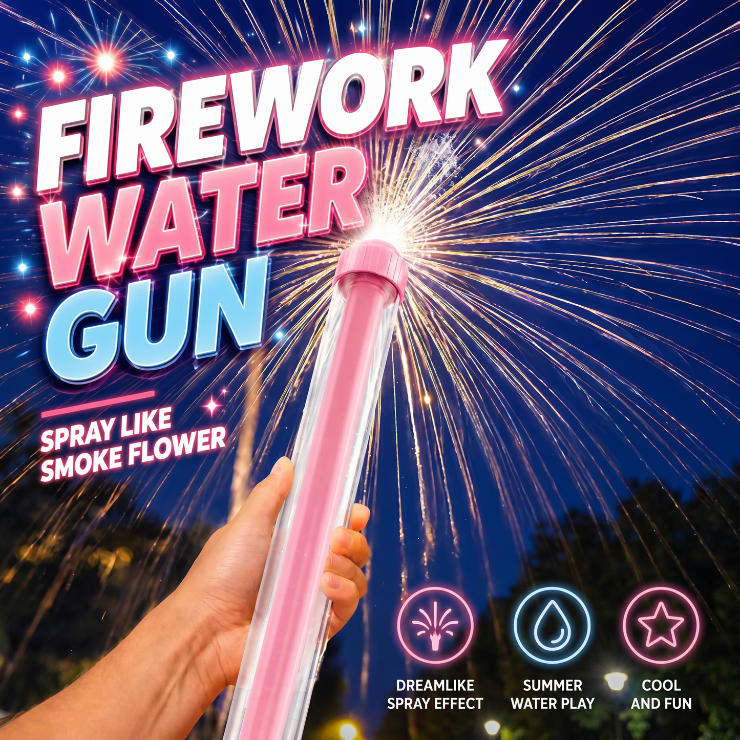 Firework Style Water Spray Toy