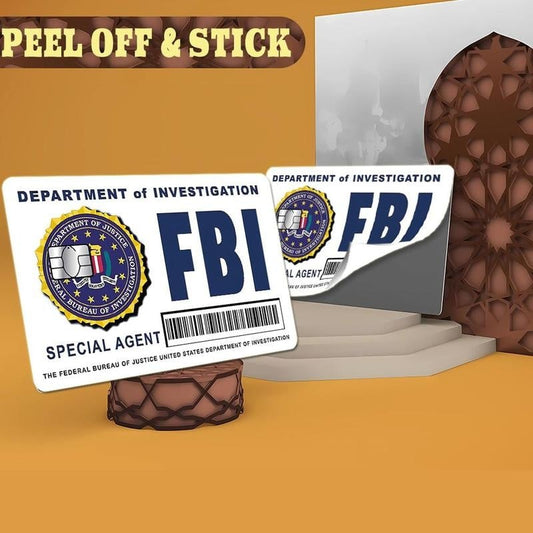 Secret Agent Card Skins Kit: FBI/ICE Designs  • Cosplay & Gift Stickers