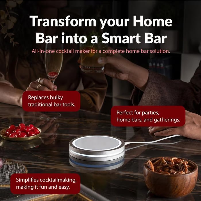 Smart Coaster 2.0 Cocktail Machine – Your Home Smart Mixologist