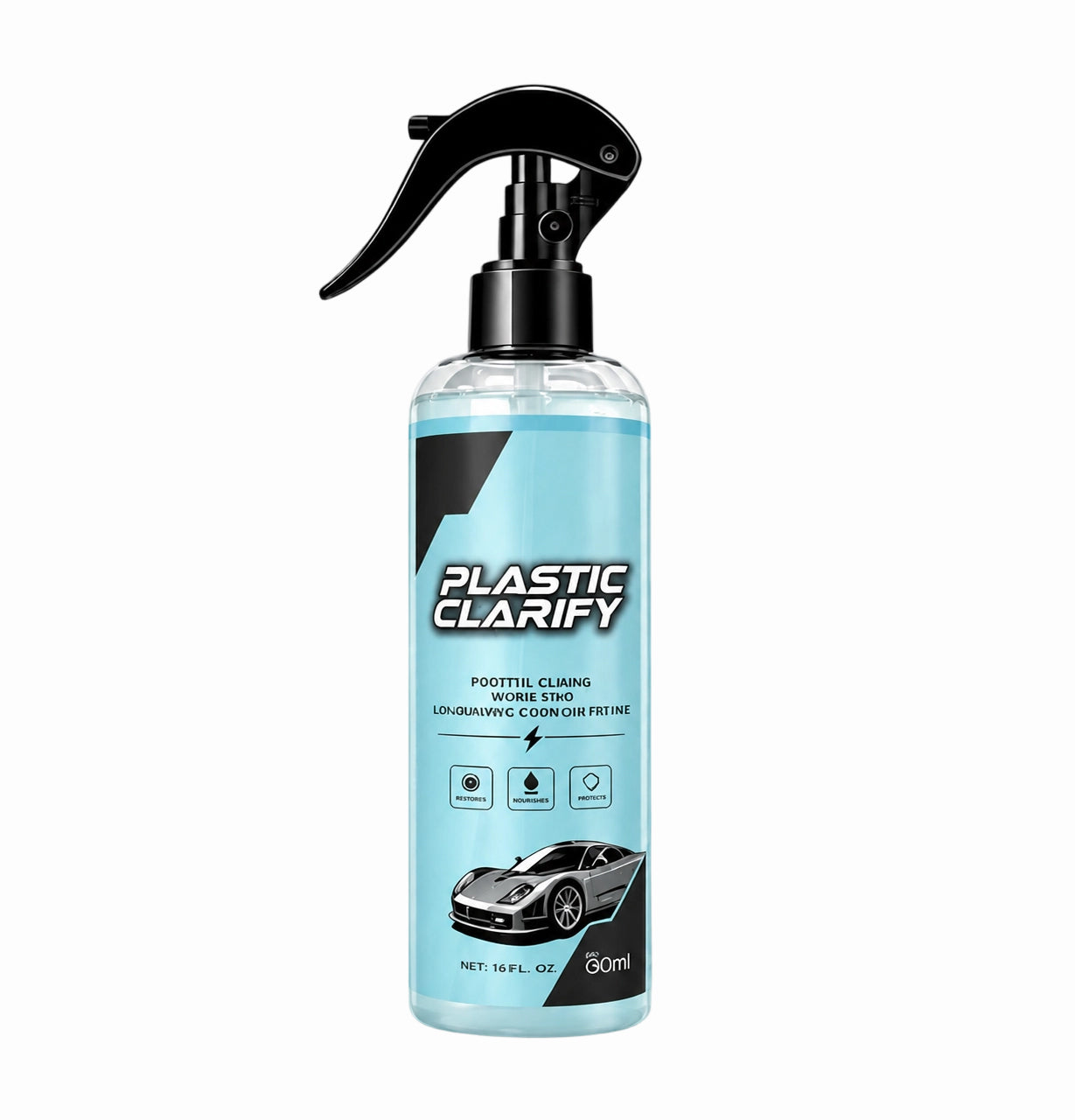 Car Plastic Trim Restorer Spray for Faded Surfaces
