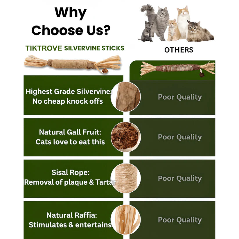 Tiktrove Natural Silvervine Dental Sticks