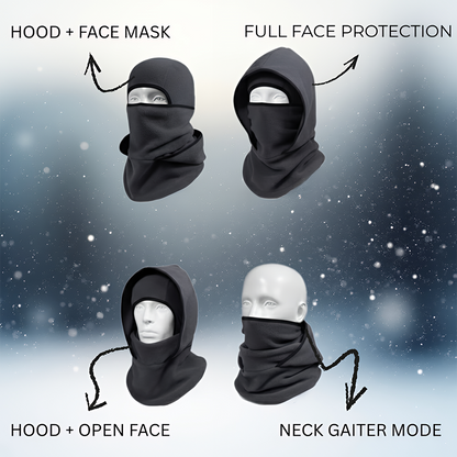 ❄️ 3-in-1 Thermal Ski Mask & Neck Warmer – Windproof Winter Hat