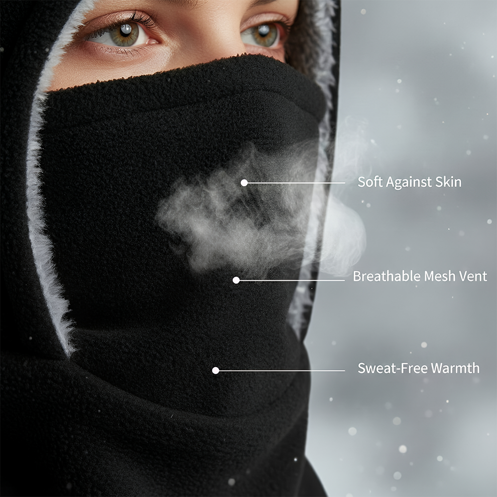 ❄️ 3-in-1 Thermal Ski Mask & Neck Warmer – Windproof Winter Hat