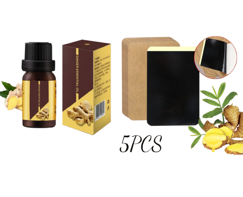 ⏳Time-Limited Special⏰ Ginger Pain Relief Patches – Natural Heat Therapy for Aches & Stiffness | Stick It Where It Hurts! 💆‍♀️